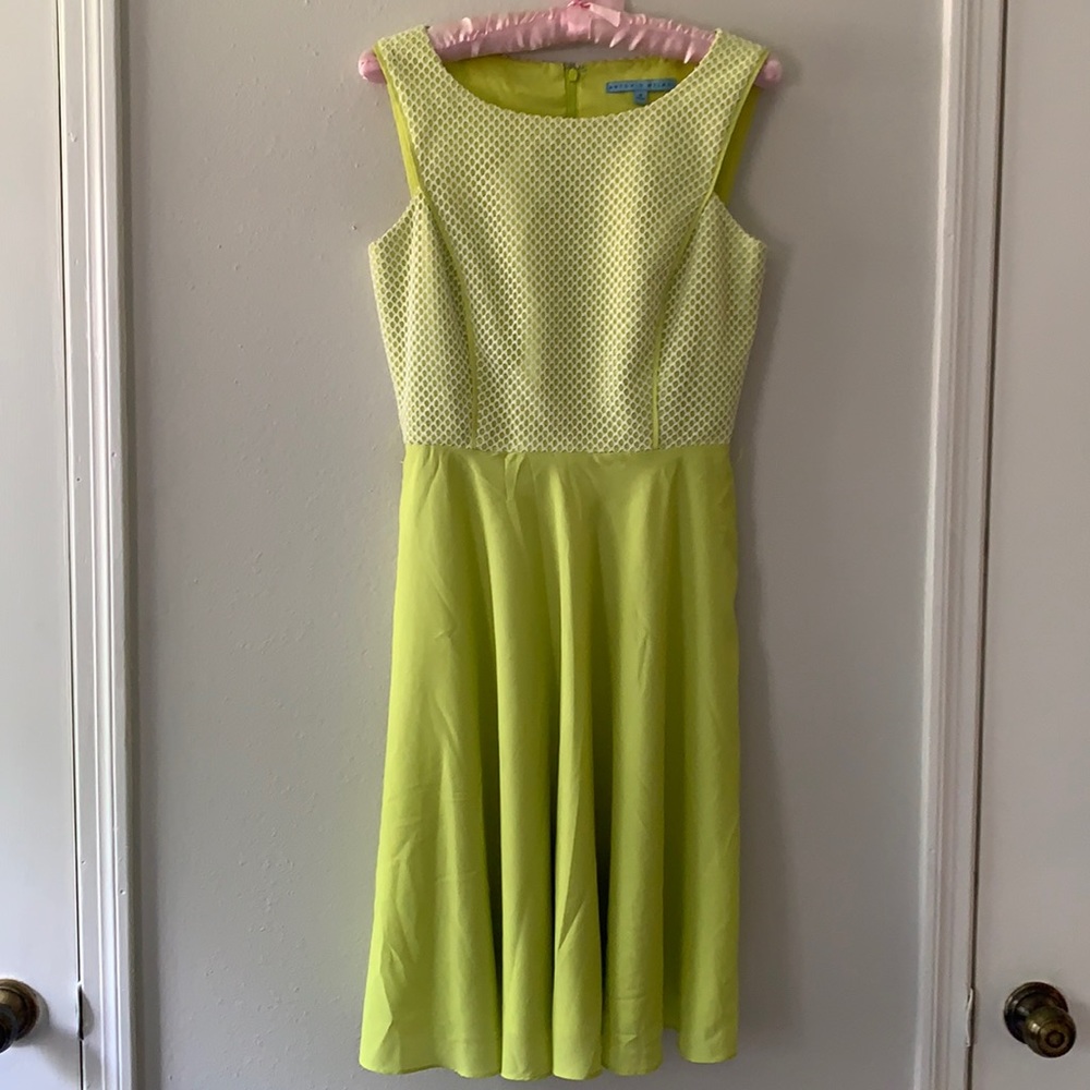 Bright Chartreuse Antonio Melani Flowy dress